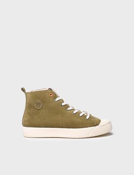 Zapatilla abotinada para hombre en serraje | GRANT-SY