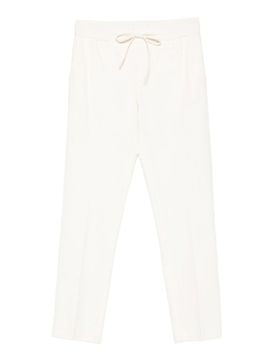 Pantaloni bianchi in cotone stretch