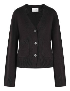 Cardigan in cashmere testa di moro 'danni'