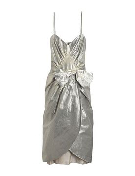 Midi-Kleid Damen Platin 30,32,34,36,38,40,42 Damen