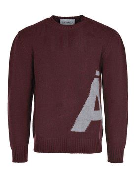 Amaranto Maglione Bordeaux In Lana