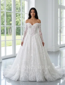 Lace Scoop Boho Wedding Dress Customized Long Sleeves Bridal Gown Outdoor Ceremony Floor Length Sexy Wear robe de mariée - Aliexpress - FashionsVida