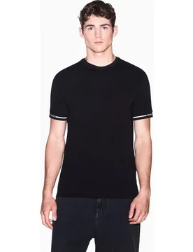 Camiseta de hombre manga corta en piqué - Armani Exchange - FashionsVida