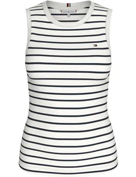 Camiseta de mujer de silueta Slim Cody sin mangas - Tommy Hilfiger - FashionsVida