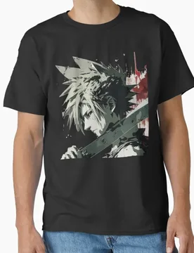 Cloud Strife - Stylized Final fantasy vii FF7 jrpg video game T Shirt for men 100% cotton large size Adult tops S-6XL - Aliexpress - FashionsVida