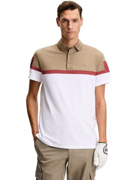 Polo Emil, weiss/braun l