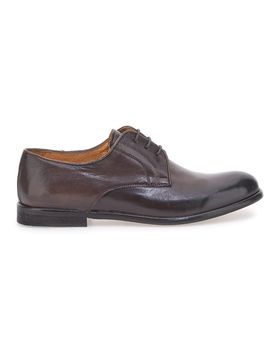 Stringate Marroni In Vera Pelle Made in Italy PT911 40
