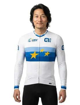 Maglia A Maniche Lunghe Pr-s 1000 Uec Champion D´europe White / Blue