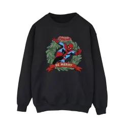 Women's Be Merry Sweatshirt in Black Size: 2XL - Black - Size: 2XL