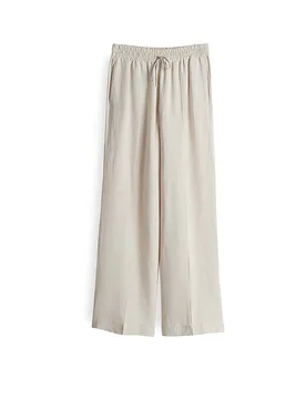 Pantalón Marlene MALOTTA NATURAL crema 42 - Opus Pants - FashionsVida