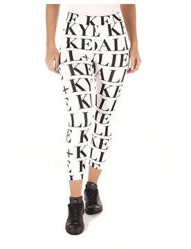 Leggings Kkw31711 White / Black XS - Kendall & Kylie - FashionsVida