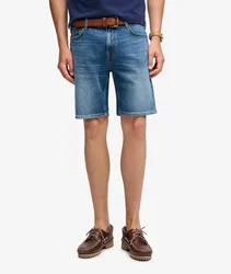 Superdry Herren Vintage Straight Shorts Blue - Größe: 30