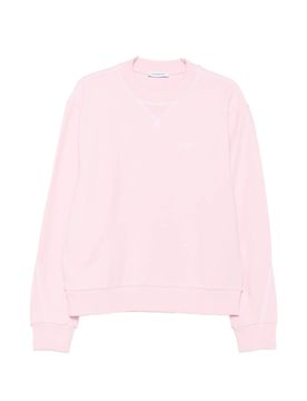 Crewneck Sweatshirt with Mini Embroidered Signature