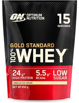 On 100 whey gold standard 1lb vanilla ice cream proteínas (UNICA)