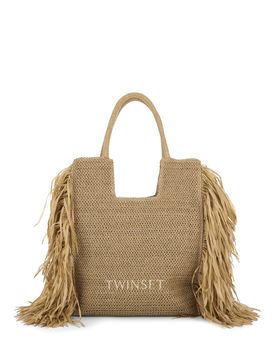 TWINSET Borsa con frange BEIGE U