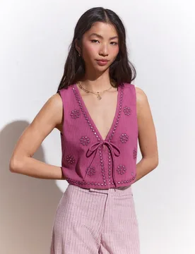 Chaleco lazos espejos - Green Coast - FashionsVida