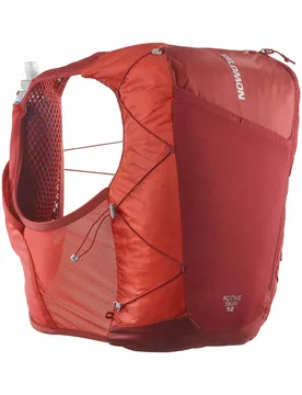 Sac de running - Active Skin 12 Set Red Dahlia/High Risk Red - Taille L - Rouge - Salomon - FashionsVida