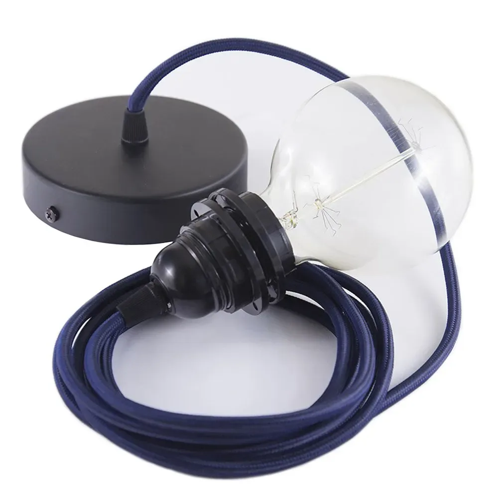 Cables Lampe Suspendue Pendel Pour Abat-jour Rm20 2 M Dark Blue / Black One Size - Creative - FashionsVida