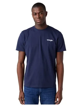 Maglietta A Maniche Corte Sign Off 2 Unità Real Navy 2XL - Wrangler - FashionsVida