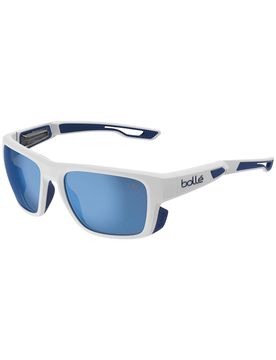 Polarisierte Sonnenbrillen Airdrift White Matte Navy Volt+ Offshore Polarized Weiß