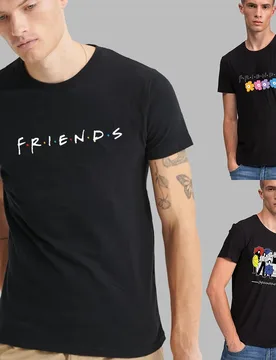 Men's T-Shirts Summer O-Neck Short-Sleeve Shirt Friends Element Print Top Casual Loose Street Clothing Streetwear 2024 fashion - Aliexpress - FashionsVida