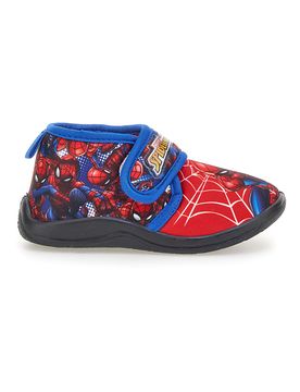 Pantofole rosse con stampa e chiusura a strappo R1310368T02 27