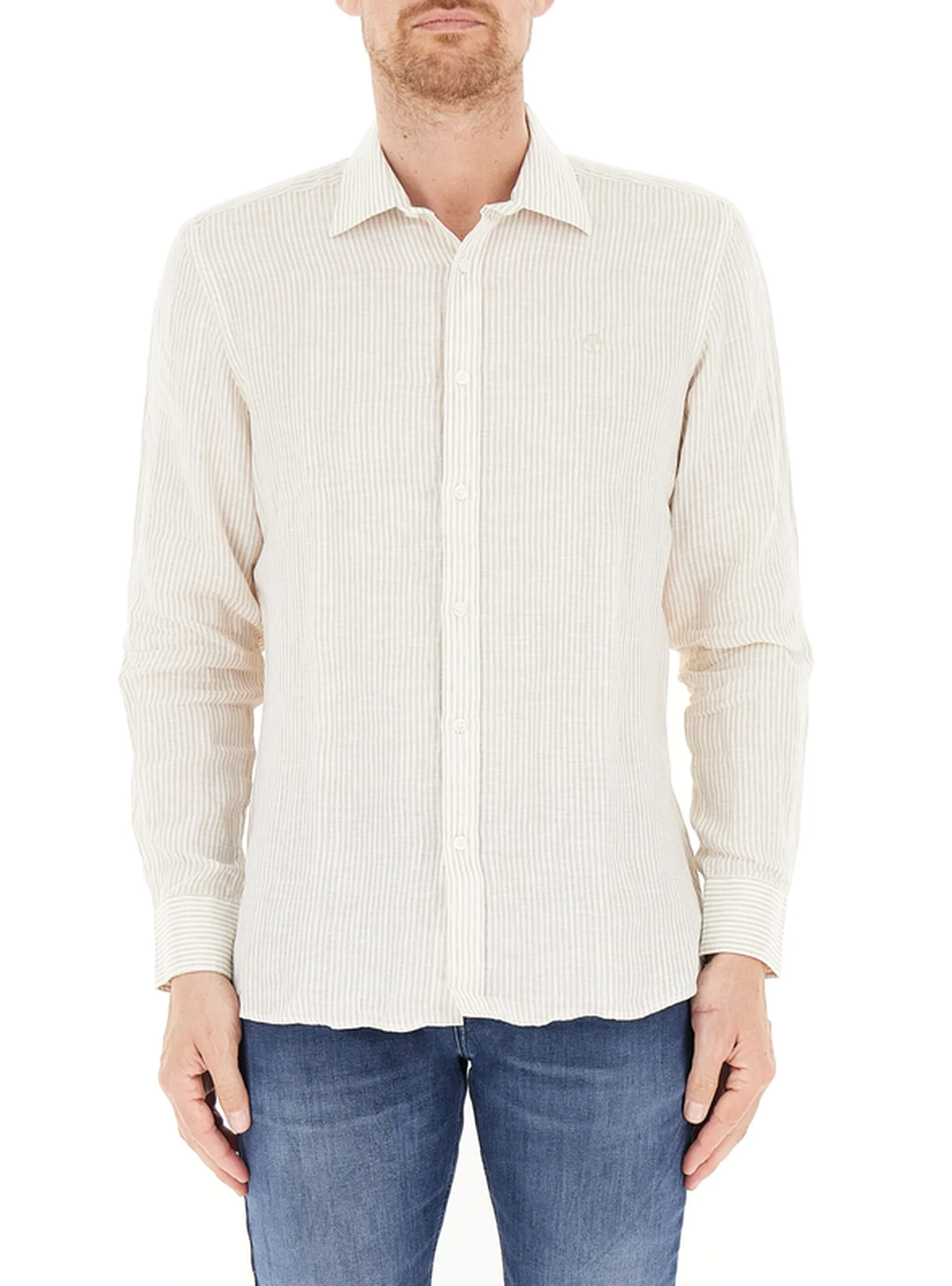 Camicia in lino BEIGE XL - North Sails - FashionsVida