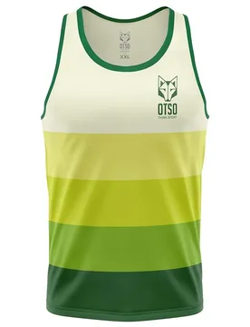Maglietta Senza Maniche S/manga Singlet Verde Green L - OTSO - FashionsVida