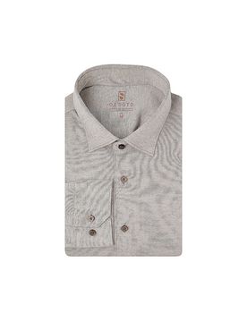 Camisa de punto de jersey beige XL