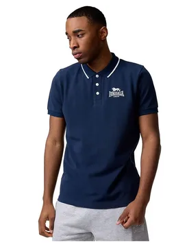 Polo à Manches Courtes Ballygalley Dark Navy / White XL - Lonsdale - FashionsVida