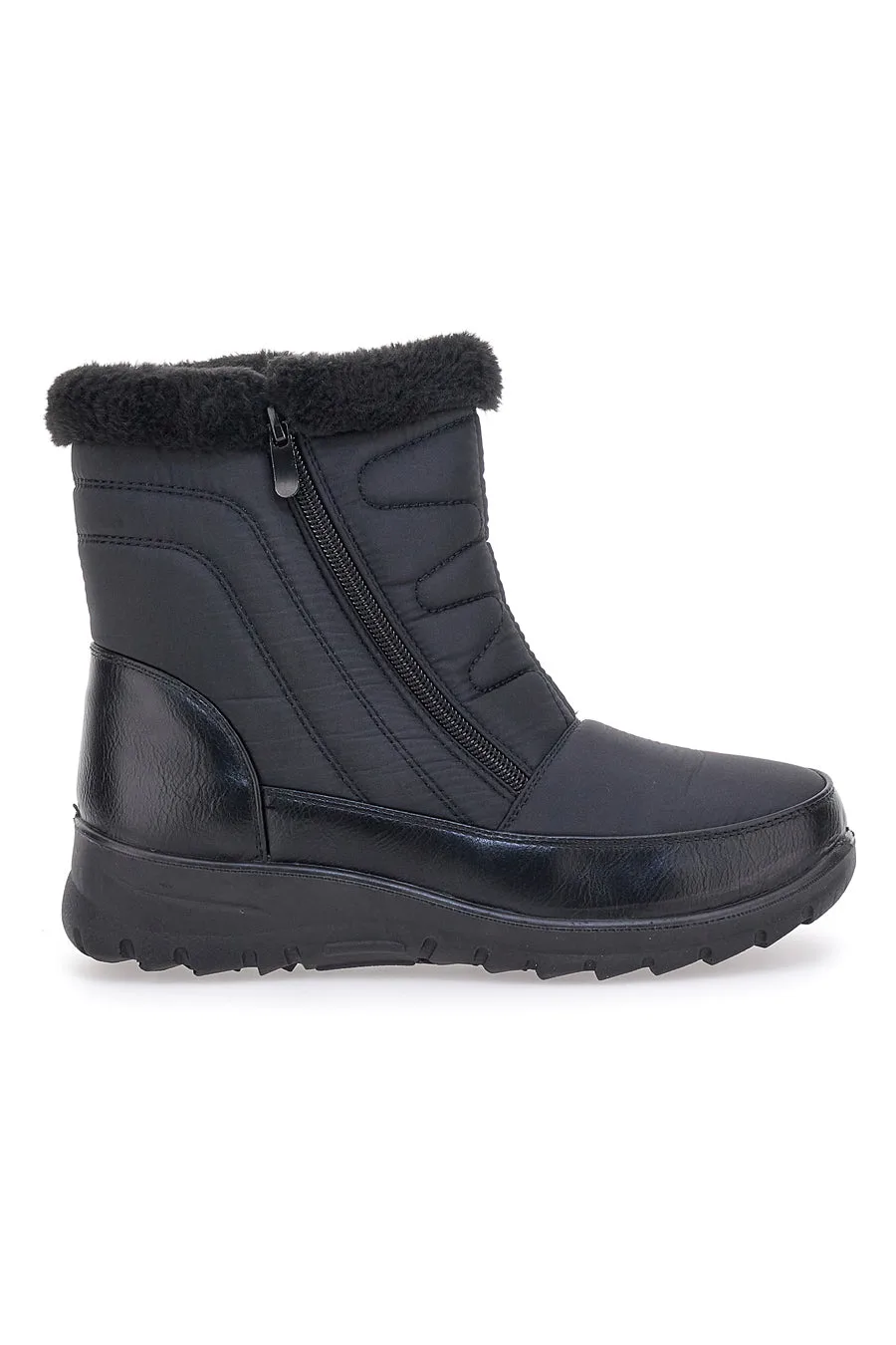 Stivaletti Doposci con cerniera Neri 515 38 - MIO TEMPO - FashionsVida