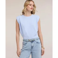 Jersey de mujer corto con tirantes modelo corto con ajuste boxy y tirantes internos