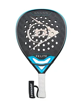Fx Lite Padel Racket Gun Metal / Cyan / Metallic Silver 355 gr - Dunlop - FashionsVida