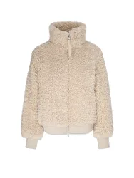 Chaqueta de efecto pelo camel S