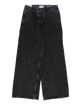 Jeans Donna Roll Up Denim Black