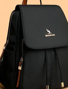 Mochila para mujer, con múltiples bolsillos, cierre antirrobo, almacenamiento ligero, estilo casual minimalista, para la escuela, regreso a clases, u - Shein - FashionsVida