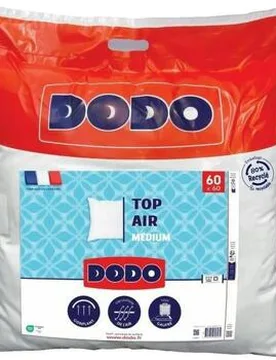 Oreiller Medium Top Air Confort Blanc 60x60 Cm Einheitsgrösse - DODO - FashionsVida