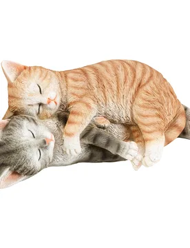 Dekofigur "Schmuse-Katzen" mehrfarbig - viva domo - FashionsVida