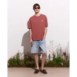 Bermuda denim de hombre straight
