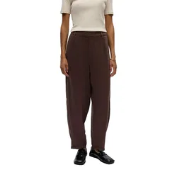 Pantaloni A Vita Alta Frame Barrel Fit Seal Brown 40