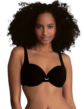 Haut de bikini Hermines noir 40D