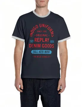 T-shirt à Manches Courtes M3342 .000.2660 Dark Navy 2XL