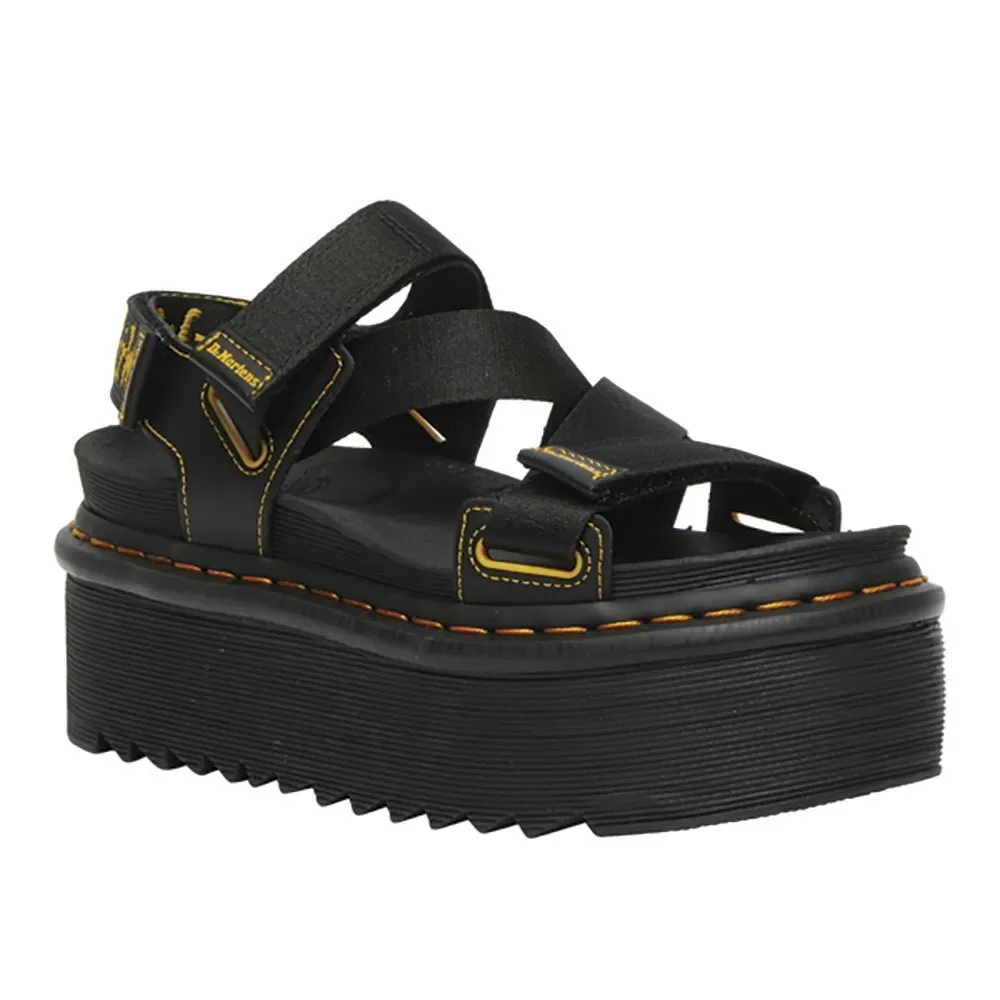 Dr Martens Sandali Kimber Black Webbing Hydro Leather EU 39 - Dr. martens - FashionsVida