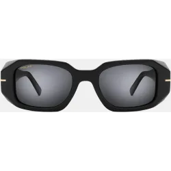 Gafas de sol de mujer rectangular en acetato con lente izada