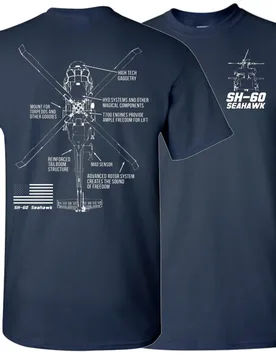 Retro SH-60 Seahawk Shipborne Helicopters T-Shirt 100% Cotton O-Neck Short Sleeve Summer Casual Mens T-shirt Streetwear - Aliexpress - FashionsVida