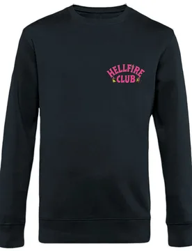 Sweatshirt - Pink Hellfire Club - S bis 5XL - für Männer - Größe XXL - schwarz - EMP exklusives Merchandise! - Männer - male - Stranger Things - FashionsVida