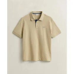 Polo de hombre de piqué con contraste