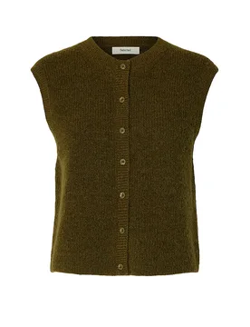 Cárdigan SLWLULU oliva XS - Selected Femme - FashionsVida