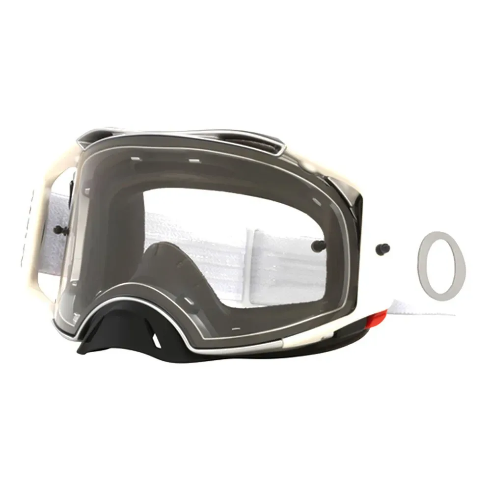 Goggles Occhiali Airbrake Mx Tuff Blocks White - Oakley - FashionsVida