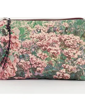 Pouch Dalmatia de algodón con estampado y cremallera - Zubi - FashionsVida